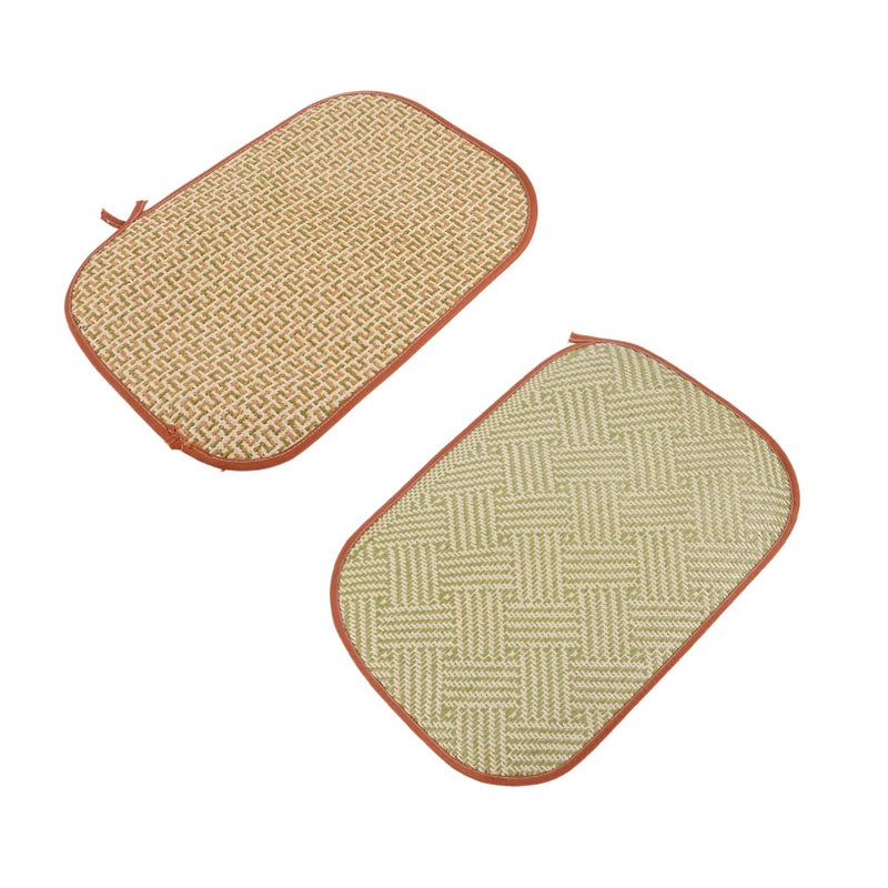 2PCS Rabbit Cooling Mat Summer Heat Resistant Pet Bed For Bunnies Guinea Pigs Green - Image 2