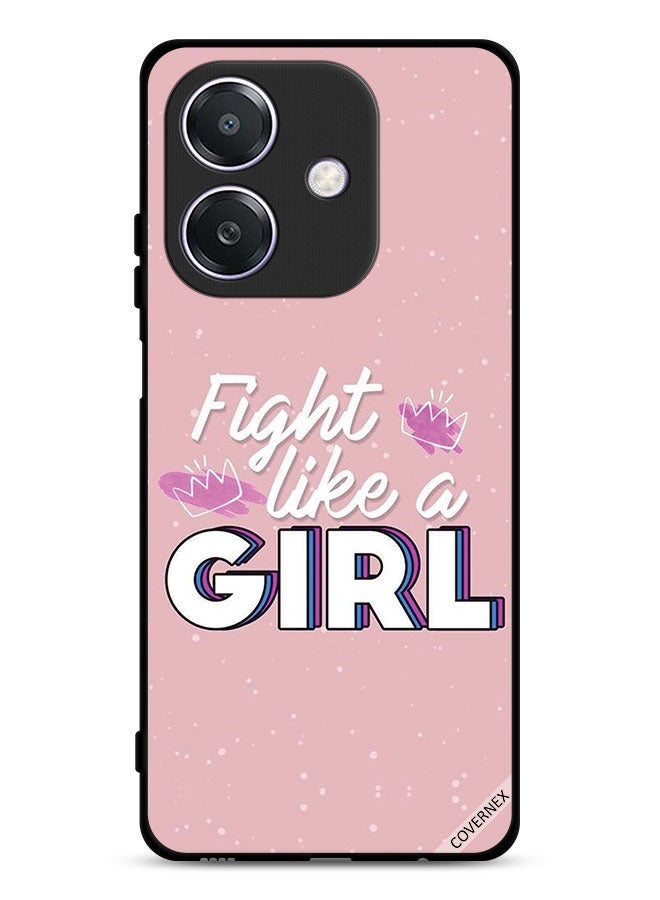 Covernex Oppo A3x 5G Protective Case Cover Fight Like A Girl - Image 1