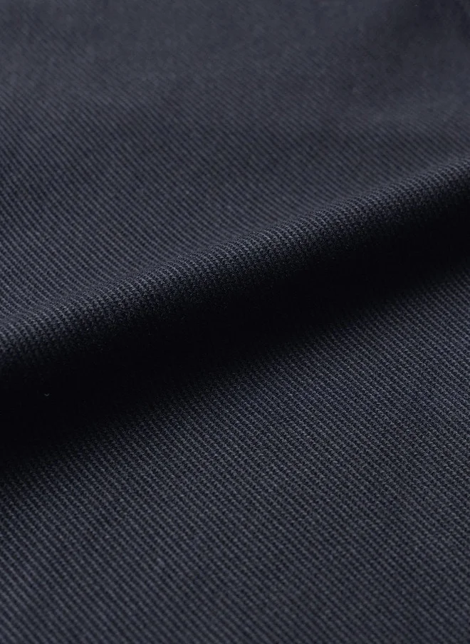 The Souled Store  The Souled Store Men Oversized Fit Textured Navy Blue Shirt  | Best Price UAE