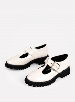 RAID Buckle Accent Round Toe Mary Jane Shoes  - Image 4
