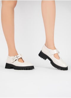 RAID Buckle Accent Round Toe Mary Jane Shoes  - Image 2
