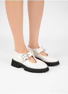 RAID Buckle Accent Round Toe Mary Jane Shoes  - Image 3