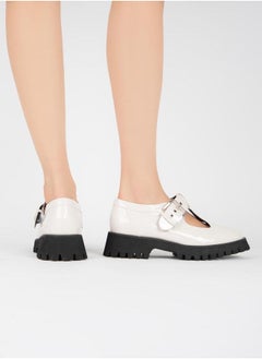 RAID Buckle Accent Round Toe Mary Jane Shoes  - Image 5