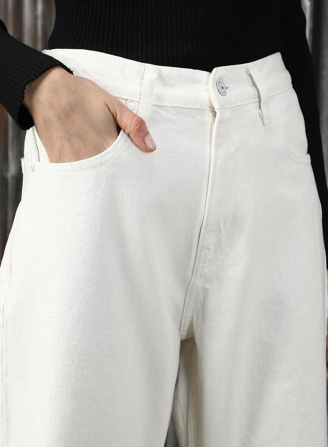 HIGH STAR High Rise Sliced Knee Regular Fit Jeans - Image 4