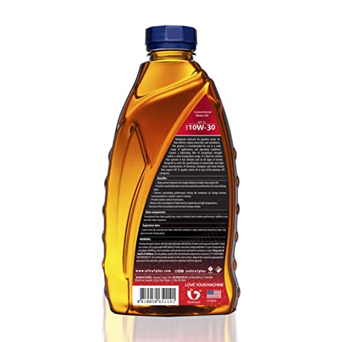 ULTRA 1PLUS SAE 10W-30 Conventional Motor Oil API SL - 1 QT - Image 2