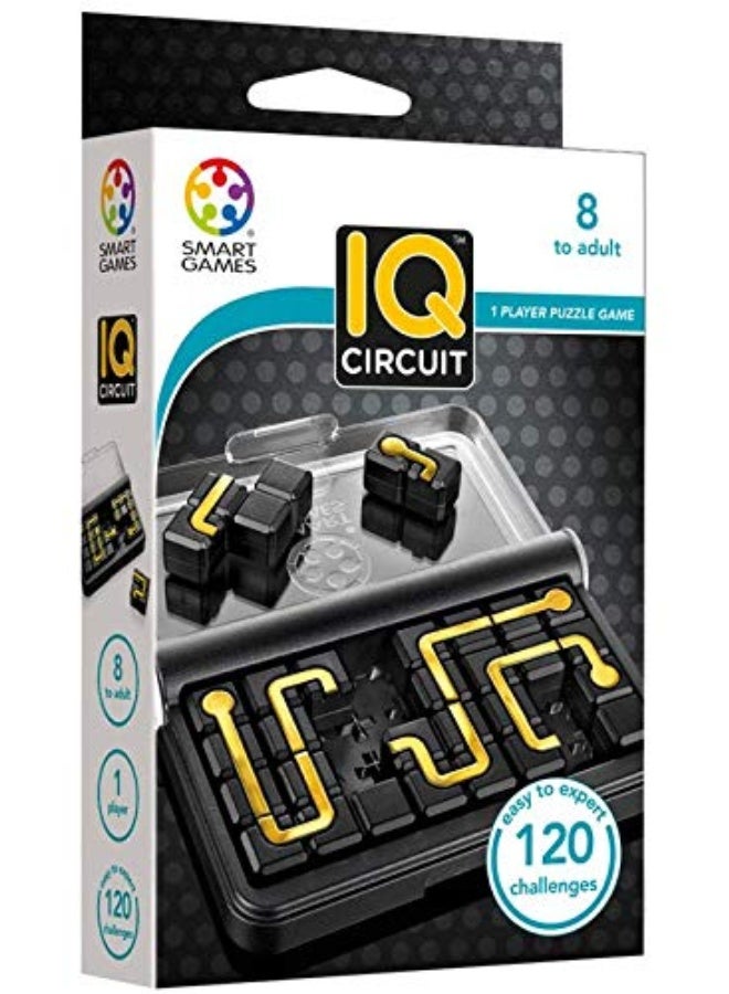 SmartGames IQ Circuit Portable Travel Game with 120 Challenges for Ages 8-Adult - Image 1