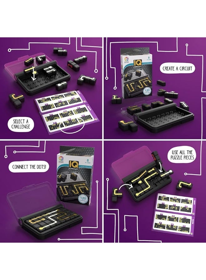 SmartGames IQ Circuit Portable Travel Game with 120 Challenges for Ages 8-Adult - Image 4