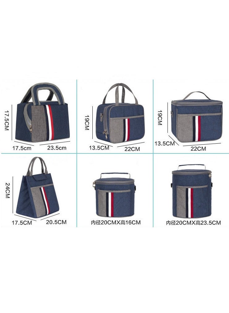 TOMSHOO Lunch Bag, Lunch Box, Insulated Large Lunch Bag for Women Adult Men, Leakproof Lunch Tote Large Capacity Reusable Insulated Cooler Lunch Container for Work/Office/Picnic/Travel-B - Image 3