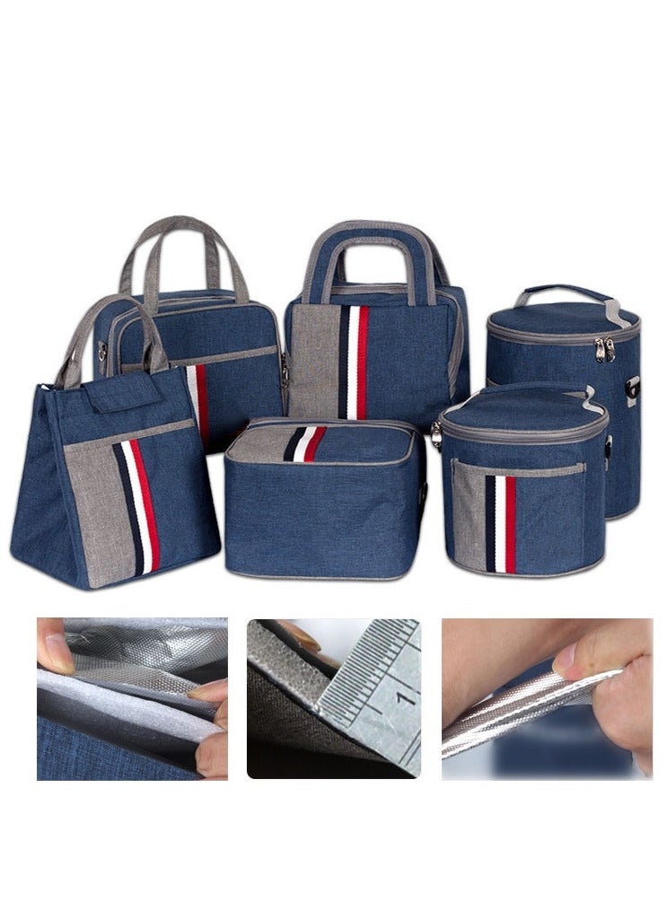 TOMSHOO Lunch Bag, Lunch Box, Insulated Large Lunch Bag for Women Adult Men, Leakproof Lunch Tote Large Capacity Reusable Insulated Cooler Lunch Container for Work/Office/Picnic/Travel-B - Image 4