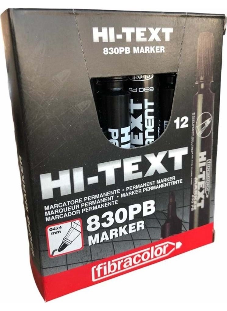 Fibracolor Hı-Text Box Pen 12 PIECES 