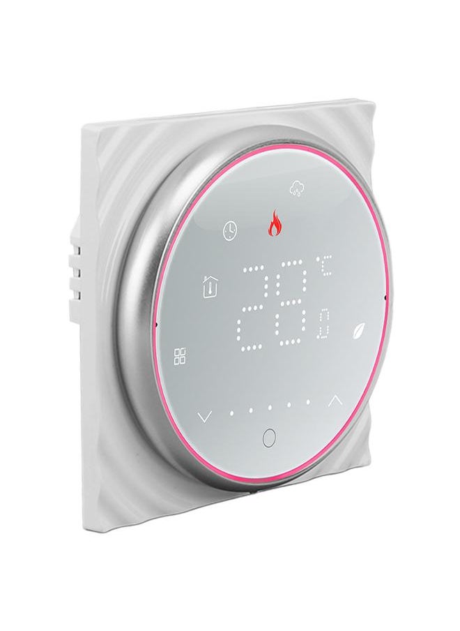 Thoraya LED Smart Thermostat for Water Heating Programmable Thermostat Accurate 7 Day Programmable Thermostat AC95‑240V Square Base White  - Image 2