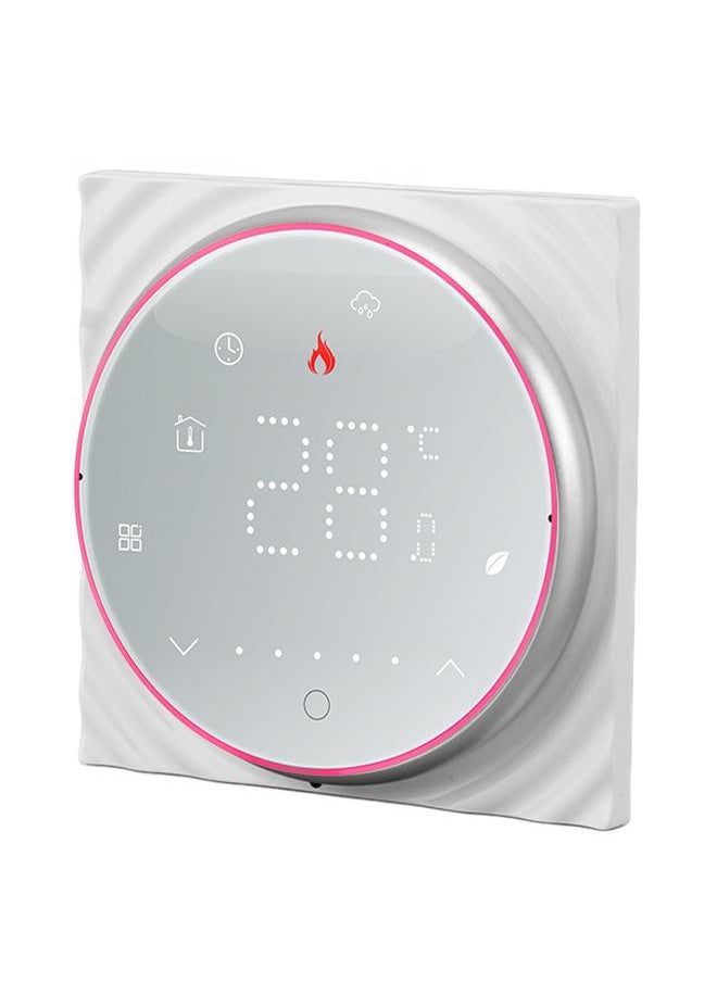 Thoraya LED Smart Thermostat for Water Heating Programmable Thermostat Accurate 7 Day Programmable Thermostat AC95‑240V Square Base White  - Image 5