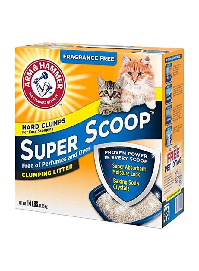 آرم آند هامر سوبر سكوب خالي من العطور والأصباغ لفضلات القطط المتكتلة - بدون رائحة 6.35 كجم - Image 2