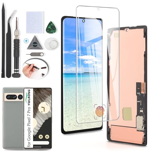 YWLRONG OLED لاستبدال شاشة Google Pixel 7 Pro مجموعة شاشة LCD تعمل باللمس مع أدوات دعم بصمة الإصبع - Image 1