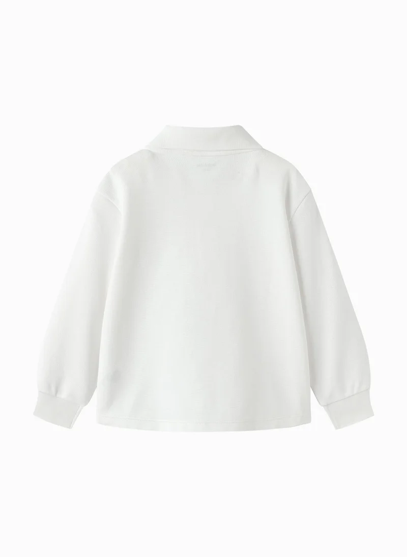 Balabala Kids Boy Lapel long sleeve T-shirt