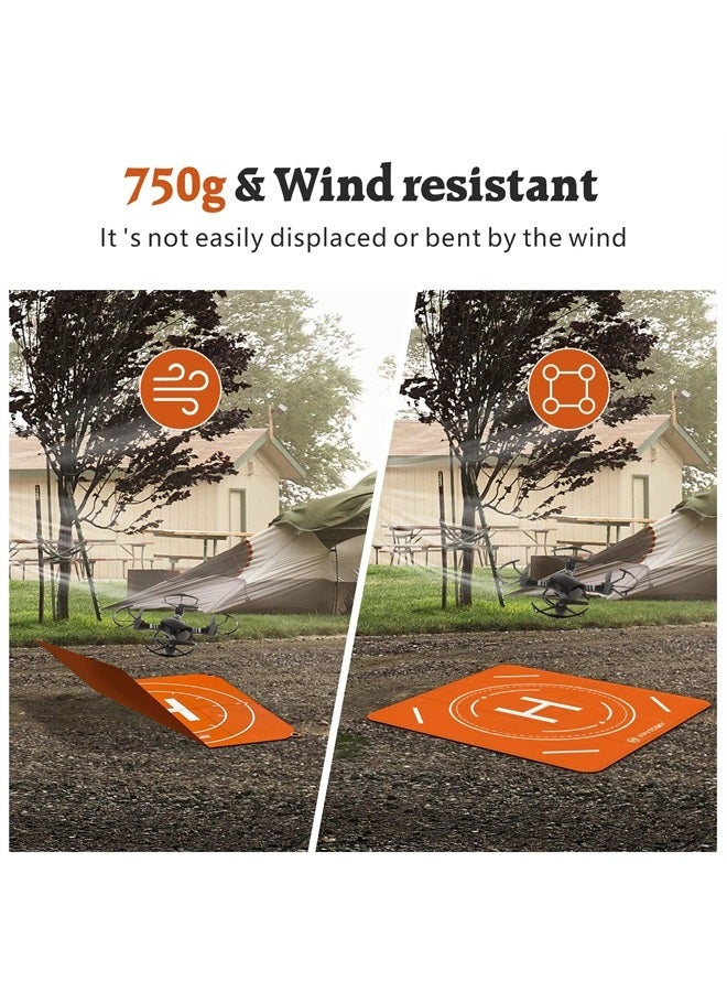 FPVtosky Drone Landing Pad, Universal Large 25.2"(64cm) Fast-fold Double Sided Waterproof Landig Pad Weighted for Mavic 3 Pro/DJI Mini 3 Pro/Air 3 / Avata/FPV/Phantom/Inspire Drones etc - Image 5