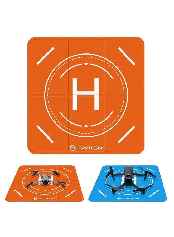 FPVtosky Drone Landing Pad, Universal Large 25.2"(64cm) Fast-fold Double Sided Waterproof Landig Pad Weighted for Mavic 3 Pro/DJI Mini 3 Pro/Air 3 / Avata/FPV/Phantom/Inspire Drones etc - Image 1