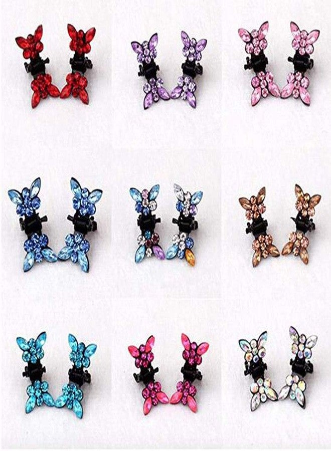 سوبيربليس 30 قطعة من مشابك الشعر الصغيرة متعددة الألوان والمزينة بأحجار الراين الكريستالية، مشابك شعر صغيرة، دبابيس شعر، إكسسوارات شعر - Image 4