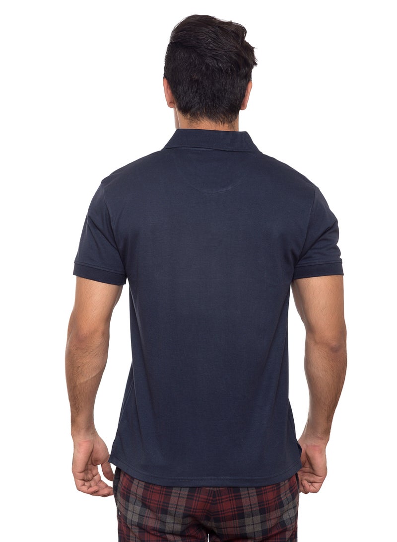 SANTHOME Basic Dry n Cool Cotton Polyester Blend Shirt Collared Neck Polo for Men - Image 4