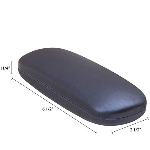 Noble Pack Noble Hard Shell Brushed Eyeglass Case with Microfiber Cleaning Cloth – Premium Eye Glass Carry Case with Enhanced Frame and Lens Protection – Ideal for Glasses & Sunglasses (Blue) - Image 5