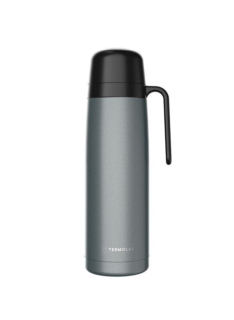 Termolar Stainless Steel R-Eolution Grey Vacuum Insulated Bottle , Portable Bottle , Indoor And Outdoor Use , Easy To Clean 1 Ltr, Tr57810
