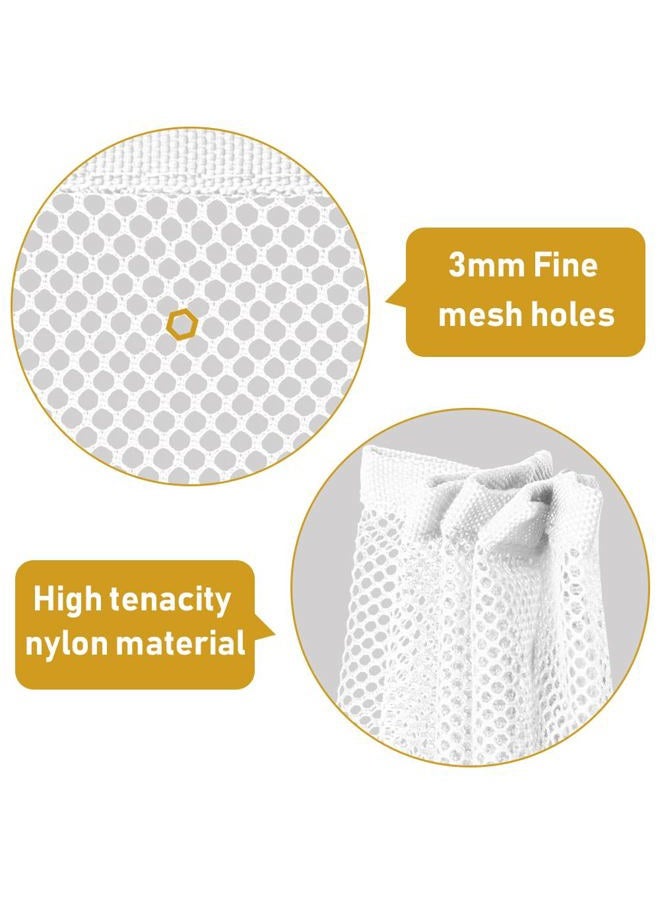 Gudui 2 Pack Indoor Outdoor Baby Safety Stair Railing Net Proofing Balcony Banister Rail Guard Child Protection Safe 6.6Ft L X 2.6Ft H, White - Image 2