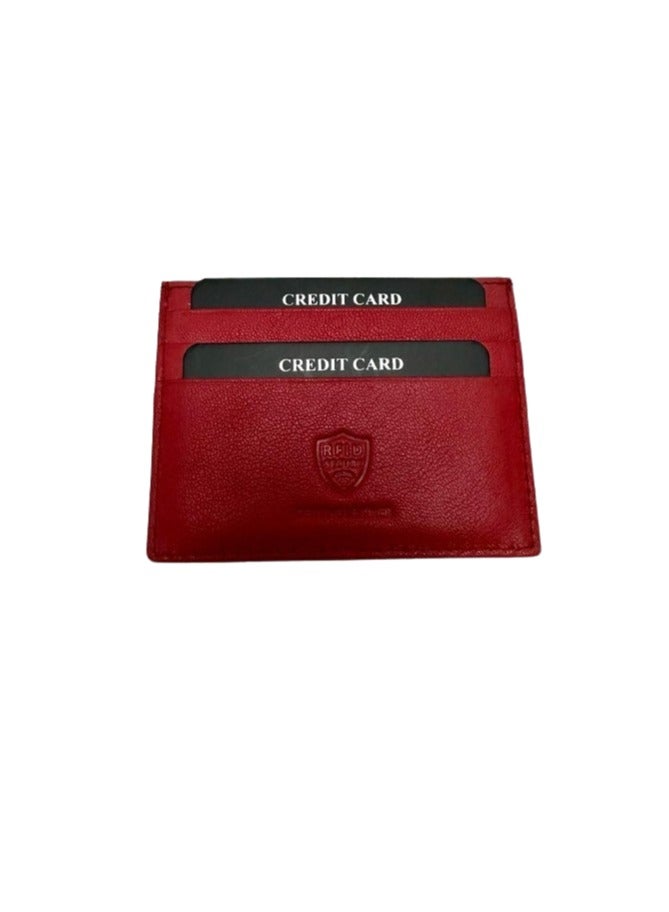 فيليب مورجان حامل بطاقة الائتمان من الجلد الأحمر مزود بتقنية RFID  - Image 2
