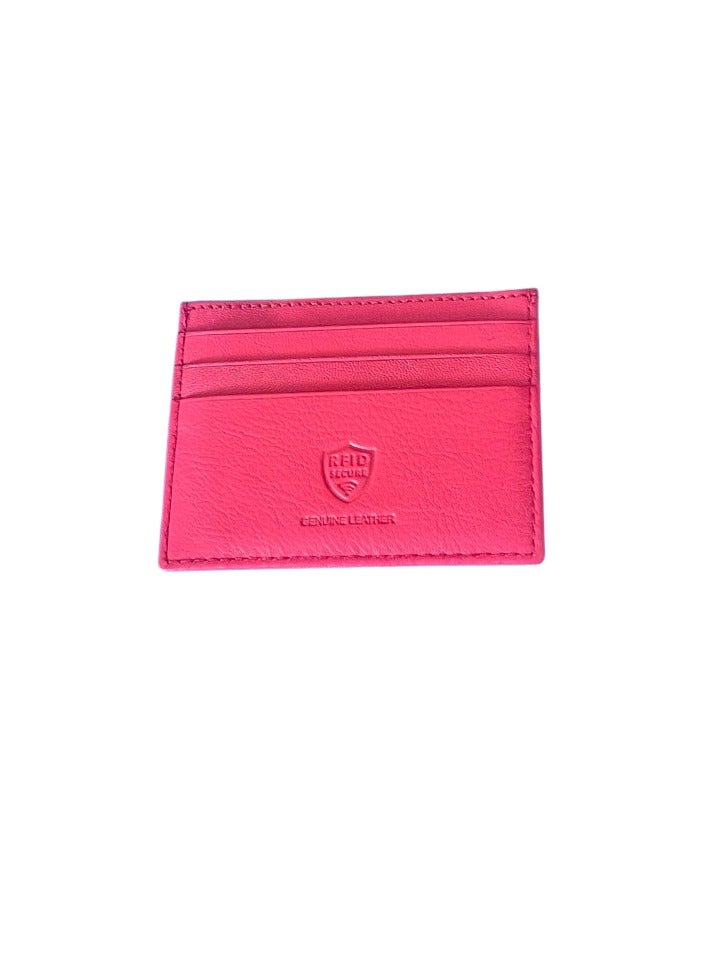 فيليب مورجان حامل بطاقة الائتمان من الجلد الأحمر مزود بتقنية RFID  - Image 3