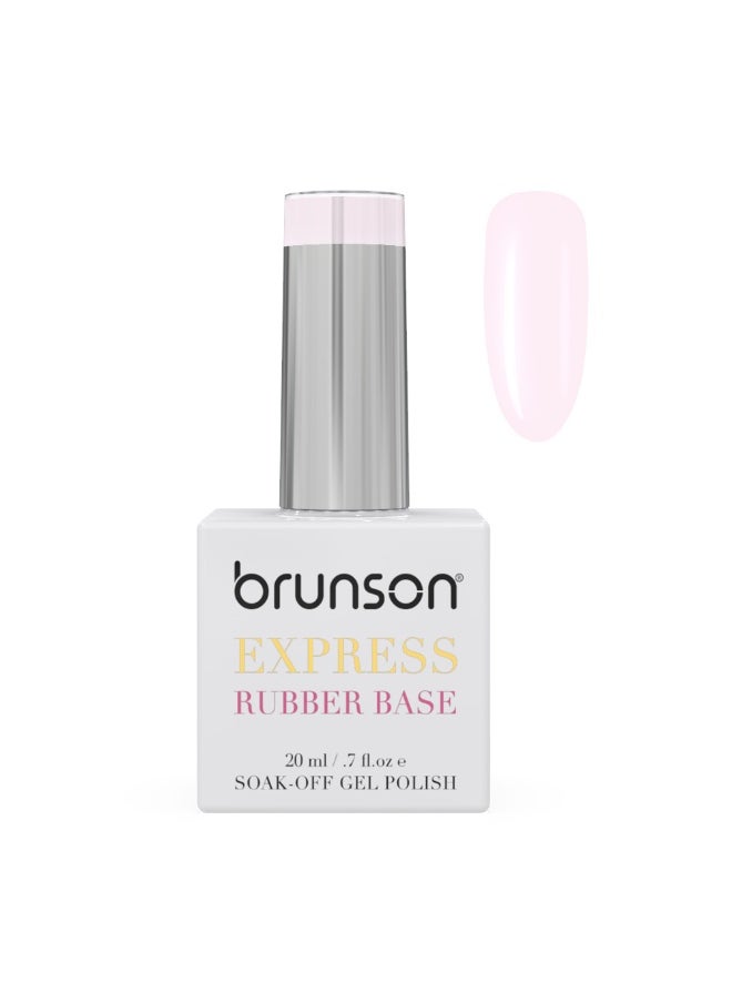 brunson Rubber Base Gel Nail Polish 20Ml - French Rubber Base Coat Long-Lasting, Durable And Chip-Resistant Nail Strengthener Gel Nail Polish Base Coat For Manicure And Pedicure Brb 