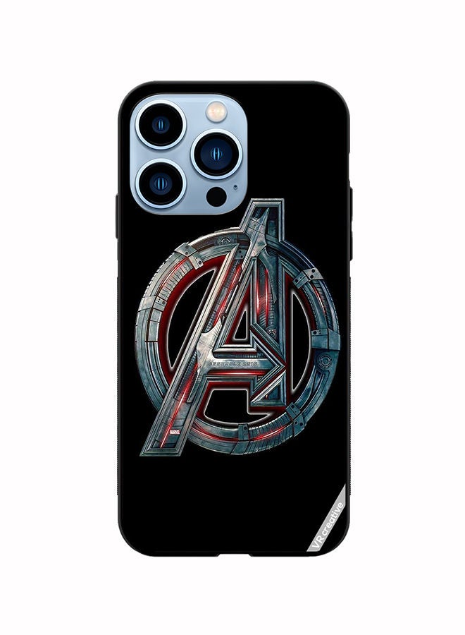 VR CREATIVE غطاء حماية لهاتف آبل آيفون 13 برو بتصميم أفنجر متعدد الألوان - Image 1