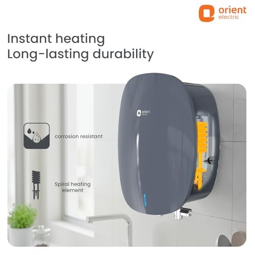 Orient Electric Instaflo Neo | 3 Litre Instant Water Heater | Shockproof | 6.5 bar pressure compatibility | Suitable for low & mid rise buildings | 6 years tank warranty | Gloss Finish - Image 5