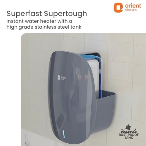 Orient Electric Instaflo Neo | 3 Litre Instant Water Heater | Shockproof | 6.5 bar pressure compatibility | Suitable for low & mid rise buildings | 6 years tank warranty | Gloss Finish - Image 4
