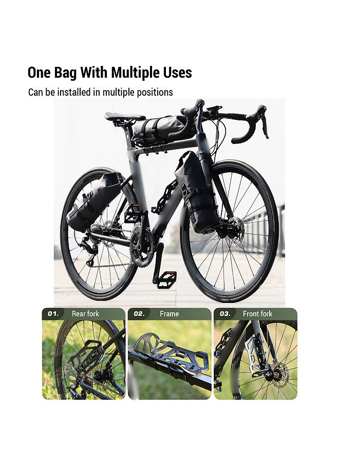 Bike Racks & Bags Bike Frame Bag 5L Waterproof Multifunctional Bike Bag for Bicycles with Large Capacity for Mountain Bikes Road Bike  - Image 5