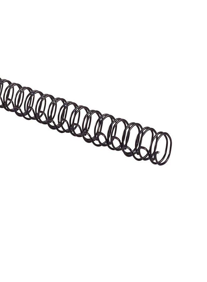 GBC Binding Spines / Spirals / Coils, 3/8" Diameter, 75 Sheet Capacity, 3:1 Pitch, WireBind, Black, 100 Pack (9775018) - Image 1