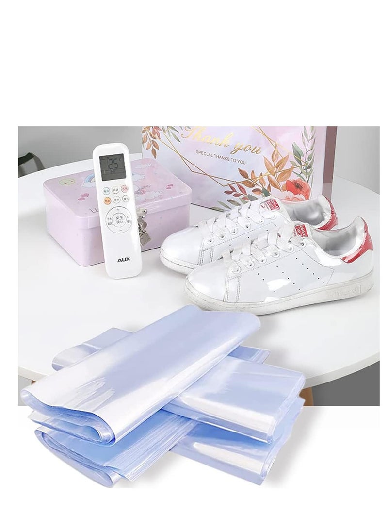 Generic Shrink Wrap Bags, PVC Clear Heat Sealer Bags, Seal Wrapping Supplies, Waterproof Odorless and Transparent, for Shoes Storage, Gifts, Remote Control, Books, DIY Crafts Packaging, 50pcs (20 * 35cm)  - Image 1