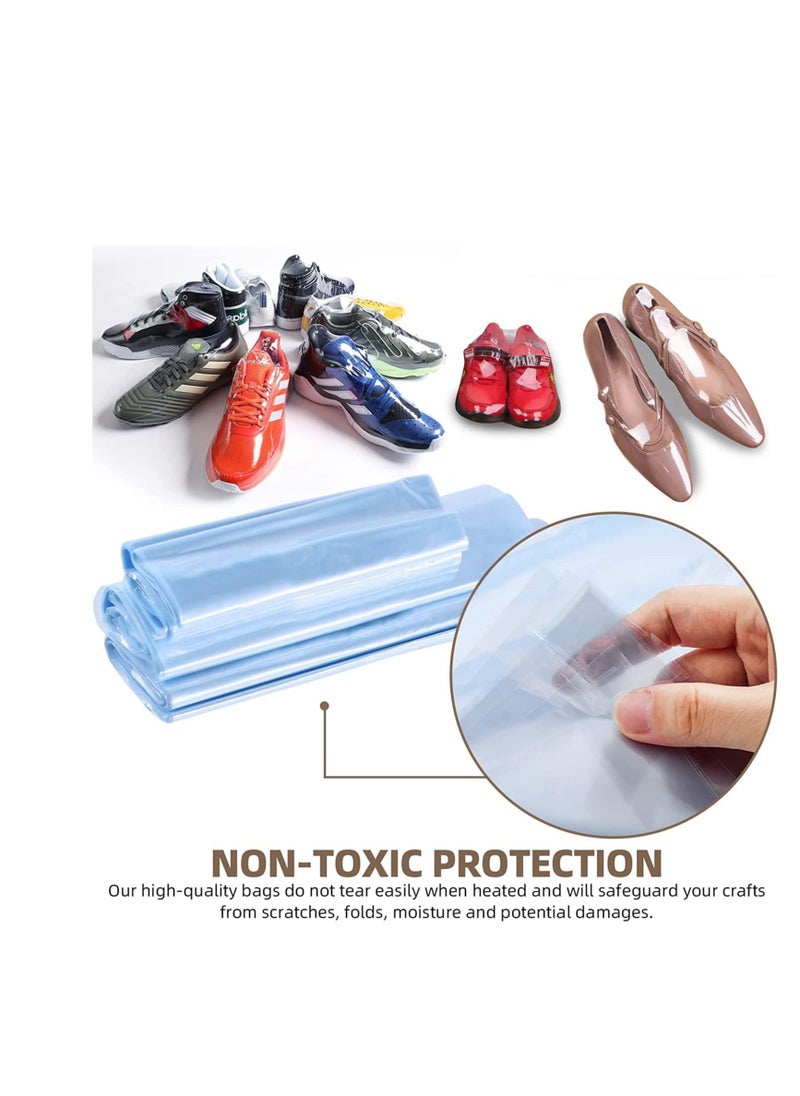 Generic Shrink Wrap Bags, PVC Clear Heat Sealer Bags, Seal Wrapping Supplies, Waterproof Odorless and Transparent, for Shoes Storage, Gifts, Remote Control, Books, DIY Crafts Packaging, 50pcs (20 * 35cm)  - Image 4