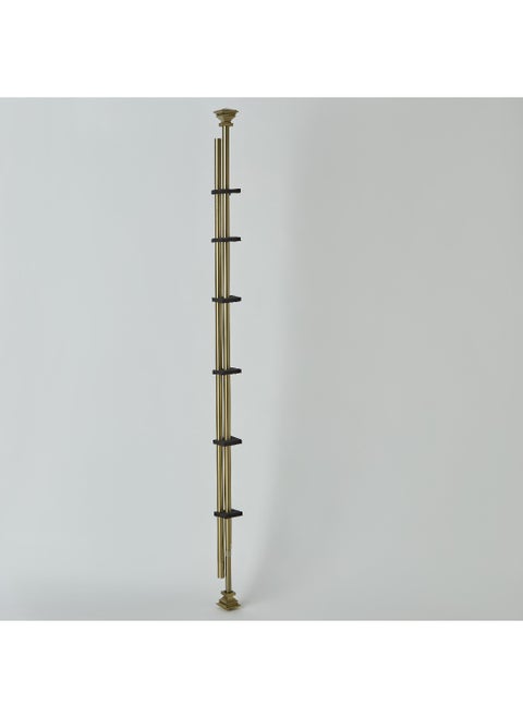 Square 25mm Curtain Rod and Finial 457 x 2.5 cm