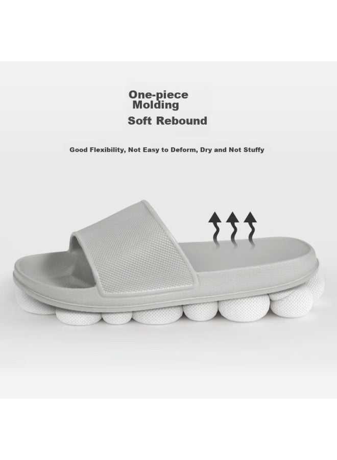 JD.com Jd Jingzao Candy Slippers, Men's Home Slippers, Lightweight And Soft, Bathroom Sandals, Cement Gray, Size 42-43 - Image 4
