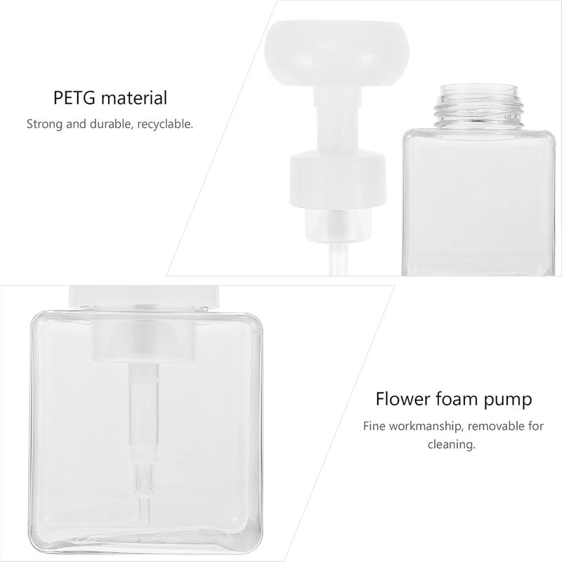 SNAPSHOPECOM snapshopecom Foam Pump Bottle Multiple uses for Home Bathroom Kitchen wash Basin Portable with Large Caliber Design for Distribute Lotion Shampoo Shower Gel Hand wash Bottle 1 pcs - Image 4