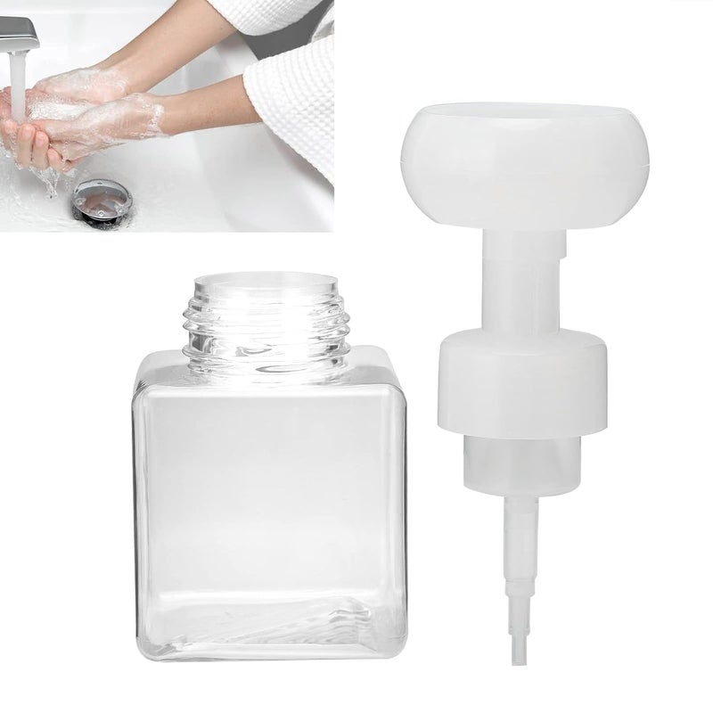 SNAPSHOPECOM snapshopecom Foam Pump Bottle Multiple uses for Home Bathroom Kitchen wash Basin Portable with Large Caliber Design for Distribute Lotion Shampoo Shower Gel Hand wash Bottle 1 pcs - Image 3