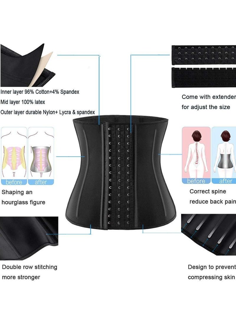 KASTWAVE Waist Trainer for Women Corset Cincher Body Shaper Girdle Trimmer with Steel Bones Extender Sport Girdle Waist Trainer Corsets Hourglass Body Shaper  - Image 2