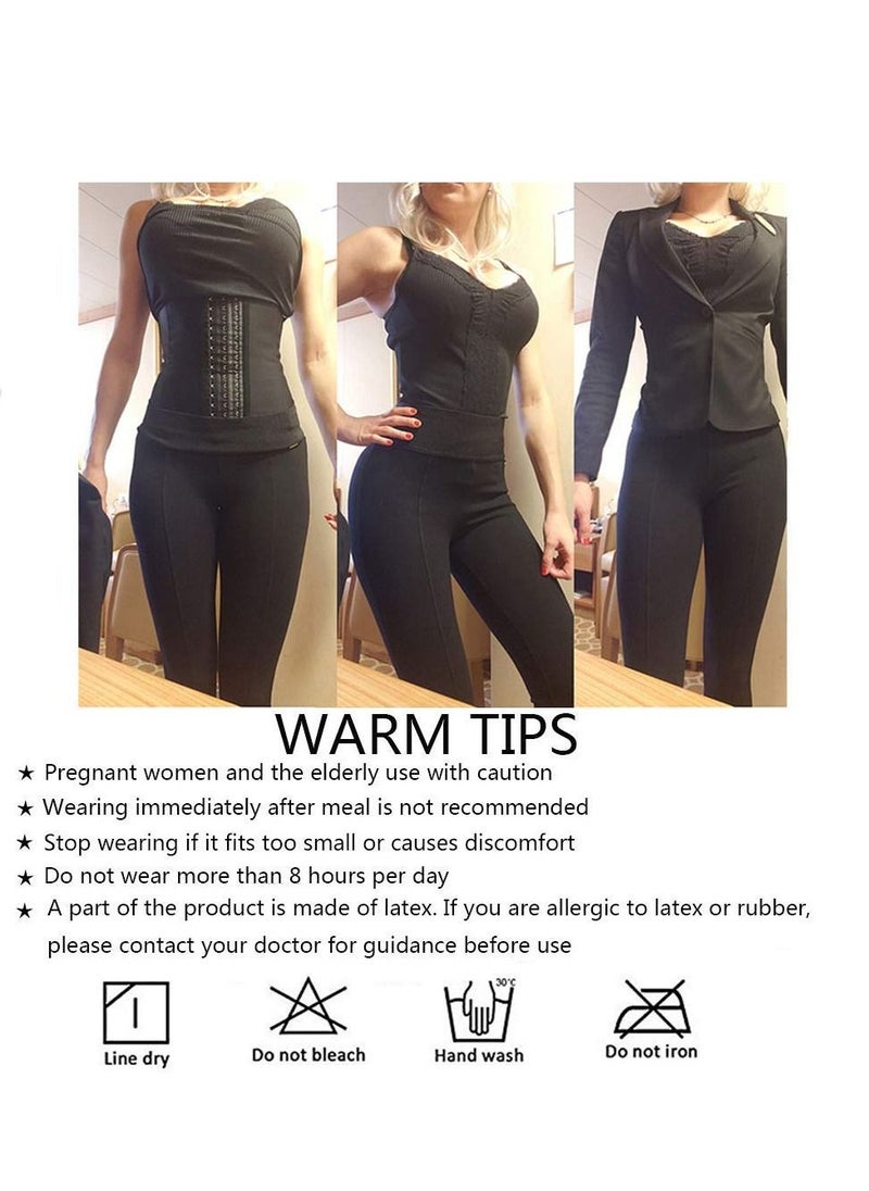 KASTWAVE Waist Trainer for Women Corset Cincher Body Shaper Girdle Trimmer with Steel Bones Extender Sport Girdle Waist Trainer Corsets Hourglass Body Shaper  - Image 4