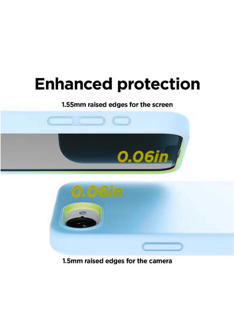 X-level iPhone 16e Liquid Silicone Case Cover,Full Body Protection,Shockproof,Slim, Anti-Scratch Soft Microfiber Lining,Slim Protective Back Cover with Comfortable Hold Touch Feeling and Anti-fingerprint - Image 5