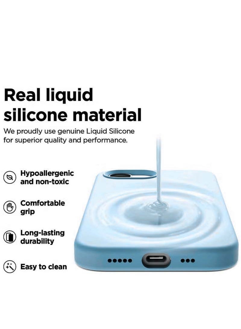 X-level iPhone 16e Liquid Silicone Case Cover,Full Body Protection,Shockproof,Slim, Anti-Scratch Soft Microfiber Lining,Slim Protective Back Cover with Comfortable Hold Touch Feeling and Anti-fingerprint - Image 3