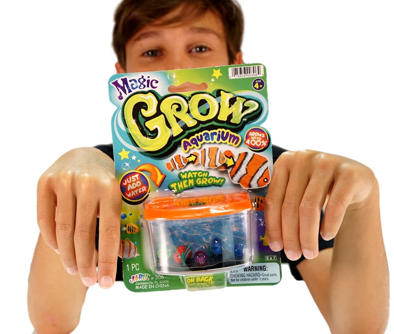 JA-RU Magic Growing Fish Aquarium Toy for Kids - (2 Packs) - Grow Bigger in Water - Fun Expanding Toy Animals - Great Educational Toy for Boys and Girls - Best Gift Idea and Party Favor Toy. 306-2s - Image 5