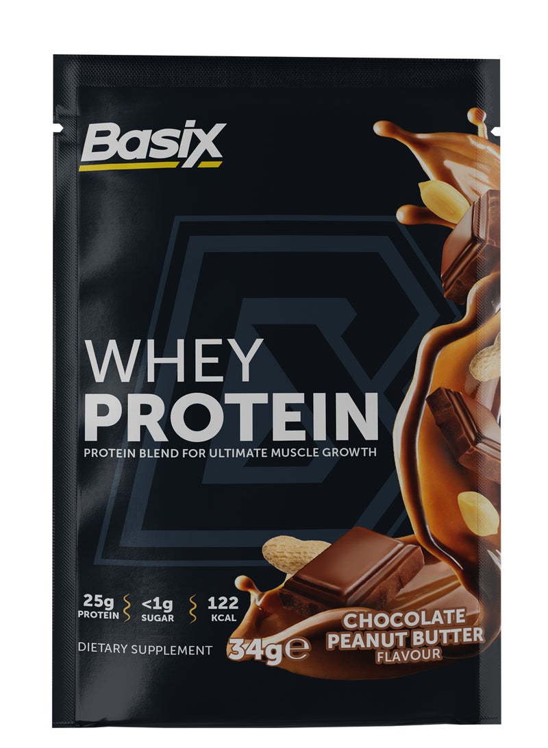 Basix Whey Pro Choco Peanut Butter 34g Sachet