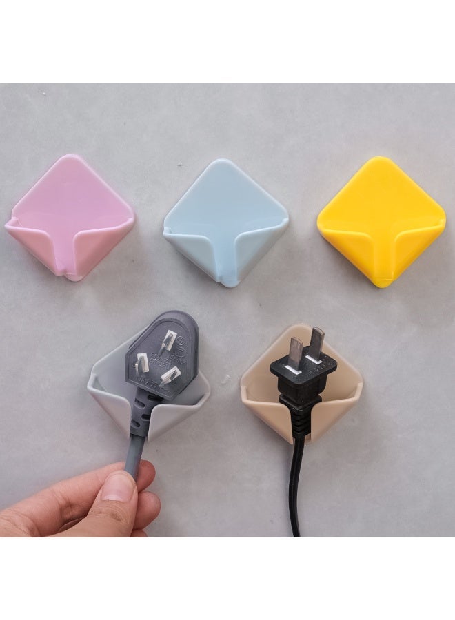 1-5Pcs/Pack Wall Storage Hook Punch-free Power Plug Socket Holder Kitchen Tool Hook Wall Adhesive Hanger Bathroom Storage Tool - Image 2