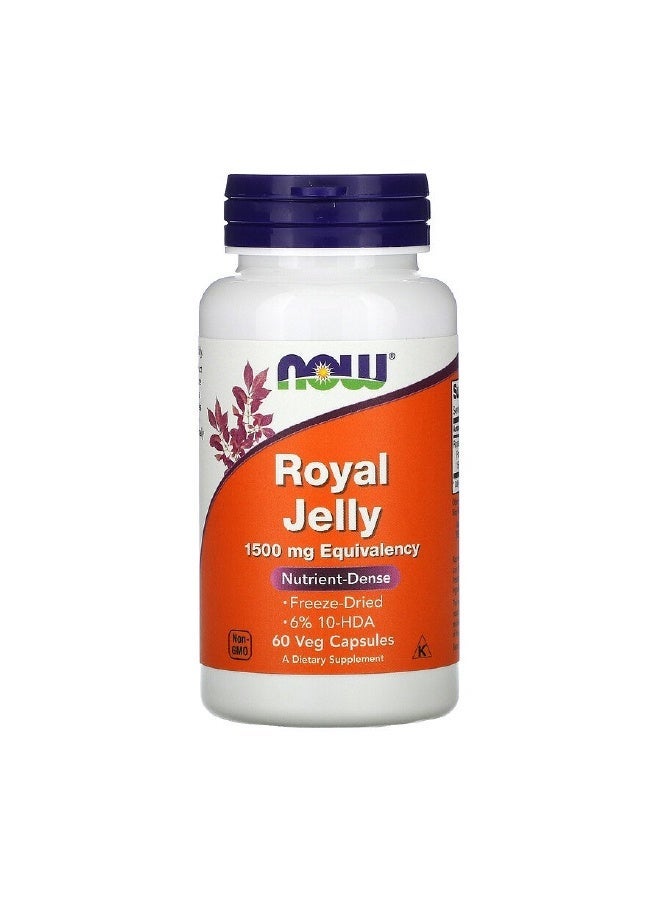 Now Foods Royal Jelly 1500 mg - 60 vcaps - Image 1
