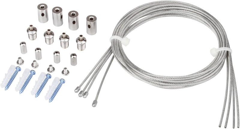 OTTFF 16 Pack 3.2 ft Light Hanging Wire Kit, Ceiling Suspension Cables with Adjustable Grippers for Hexagon Garage Lights, LED Panels, Aquarium Lights - Image 4