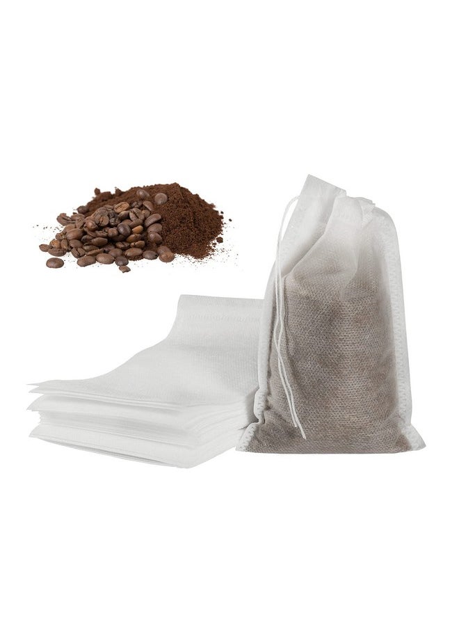 HRX Package - 50pcs No Mess Cold Brew Bags, 4x6 inch Disposable Coffee Filter Bag Fine Mesh Brewing Drawstring Pouches for Iced Coffee Hot Tea Herb Spice - Image 1